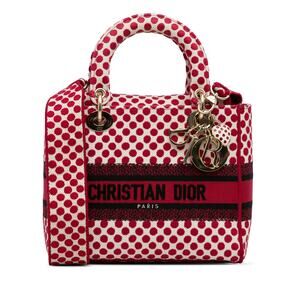 Dior Medium Embroidered Canvas Dioramour Dots Lady D Lite